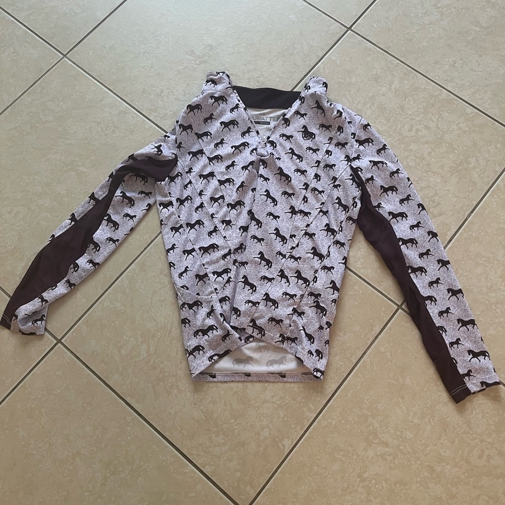 Cutest purple horse 1/4 zip up!